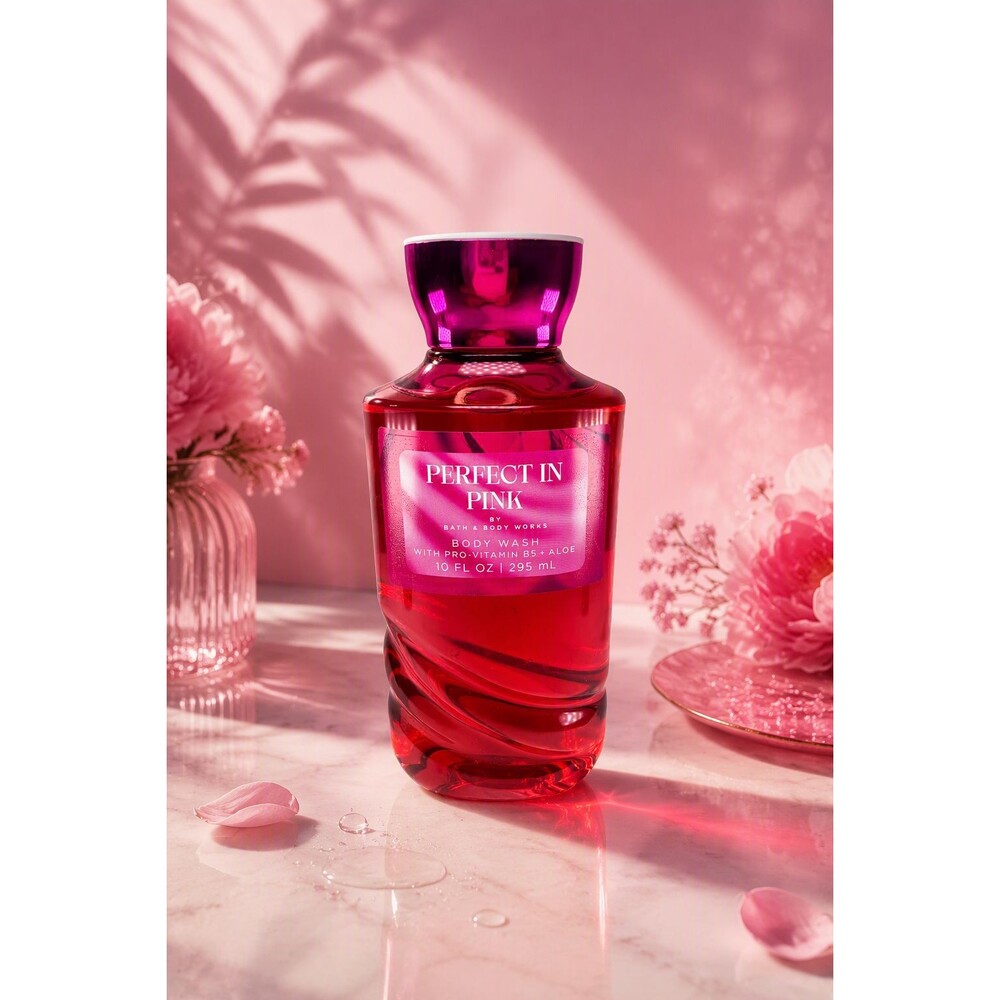 Bath & Body Works Perfect in Pink Body Wash 10 fl oz Cherry Camellia Almond